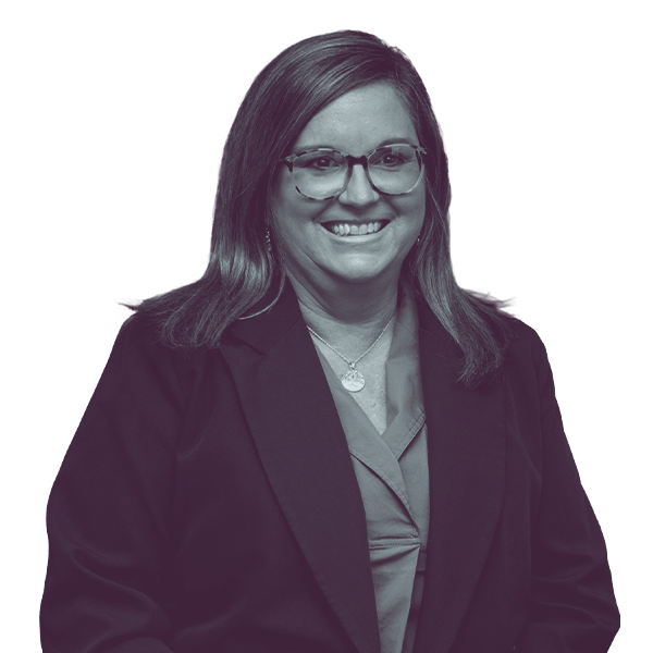 A black and white image of Janise O’Neil Robinson of Michigan House district twenty-eight from the waist up, smiling and looking toward camera right.