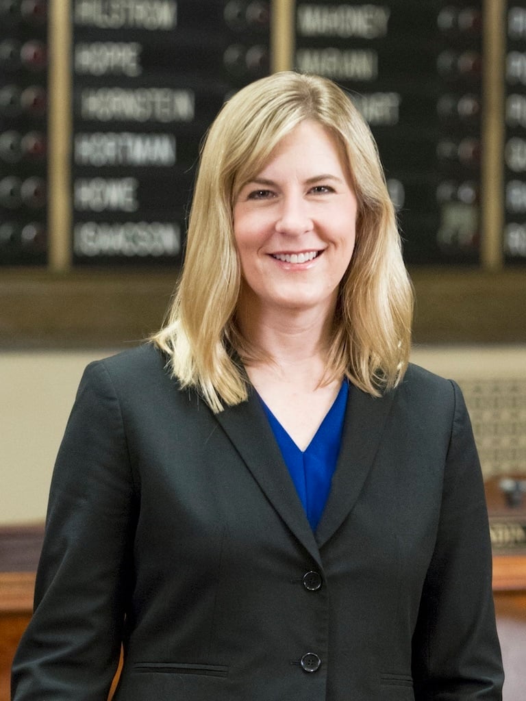 A professional portrait of former DLCC Board Secretary and Minnesota House Speaker Emerita Melissa Hortman.