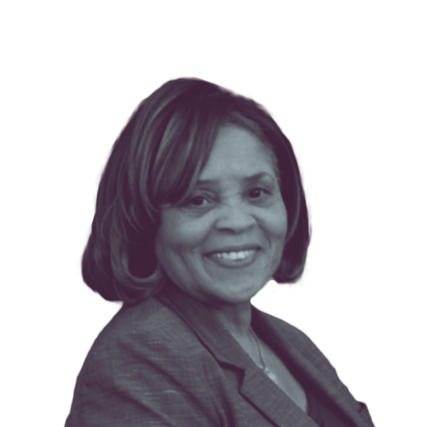 A black and white portrait of Dianne Black, Democratic candidate for Mississippi Senate District 19, smiling and looking into the camera.