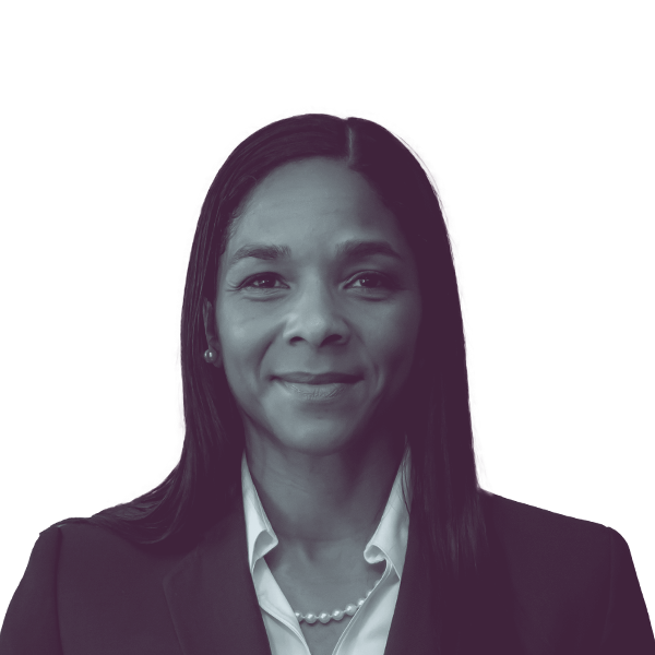 A black and white portrait of Nicole Cole, Democratic candidate for Virginia House District 66, smiling and looking into the camera.