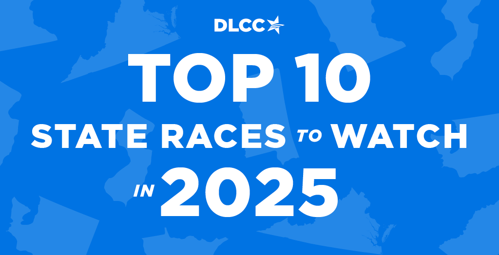 White text over a blue background with the outlines of several states. The text reads 